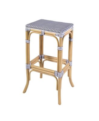 Laguna Seat Height Rectangular Rattan Backless Bar Stool