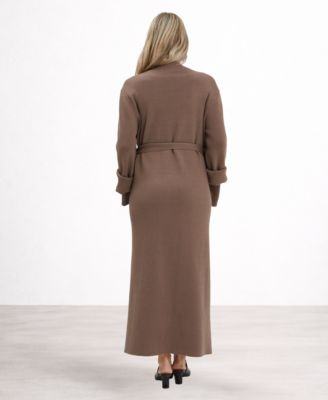 women's brown dress coat Lace Apron Maid Dress with Sheer Skirt and Detachable Padding main image 1
