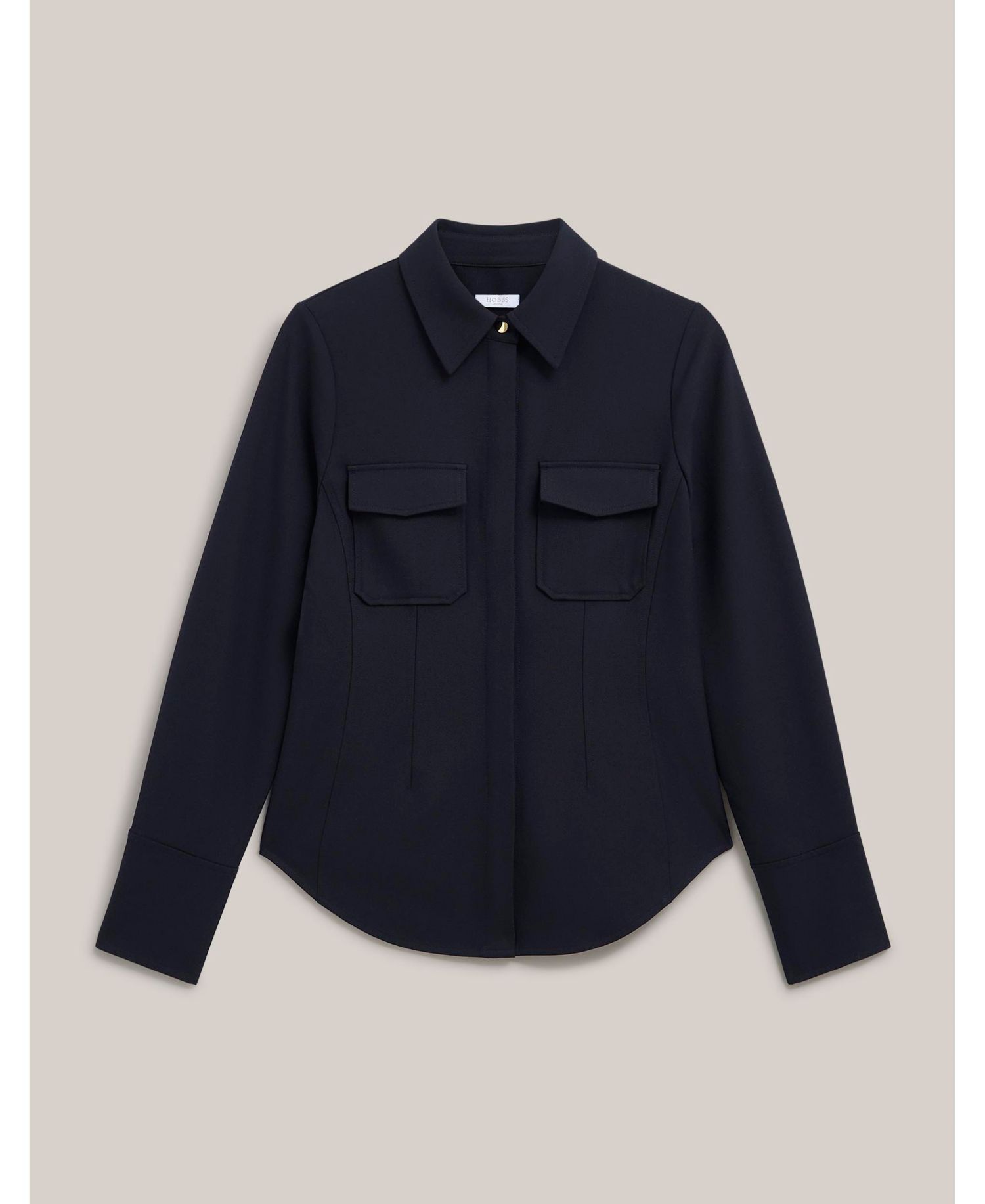 Women's Dannie Cinched-Waist Collard Shirt