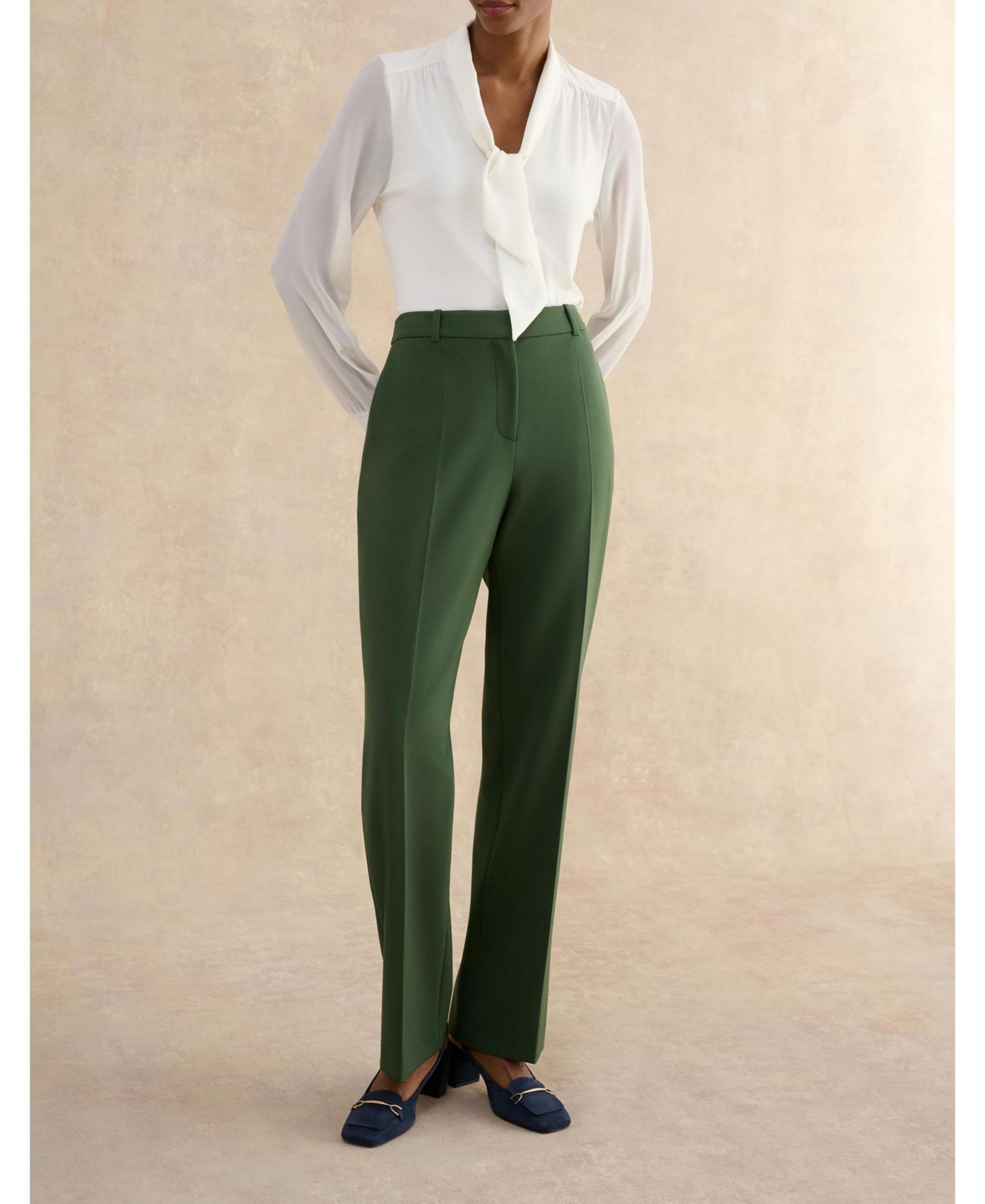 Women's Bess High Waisted Straight Leg Trousers