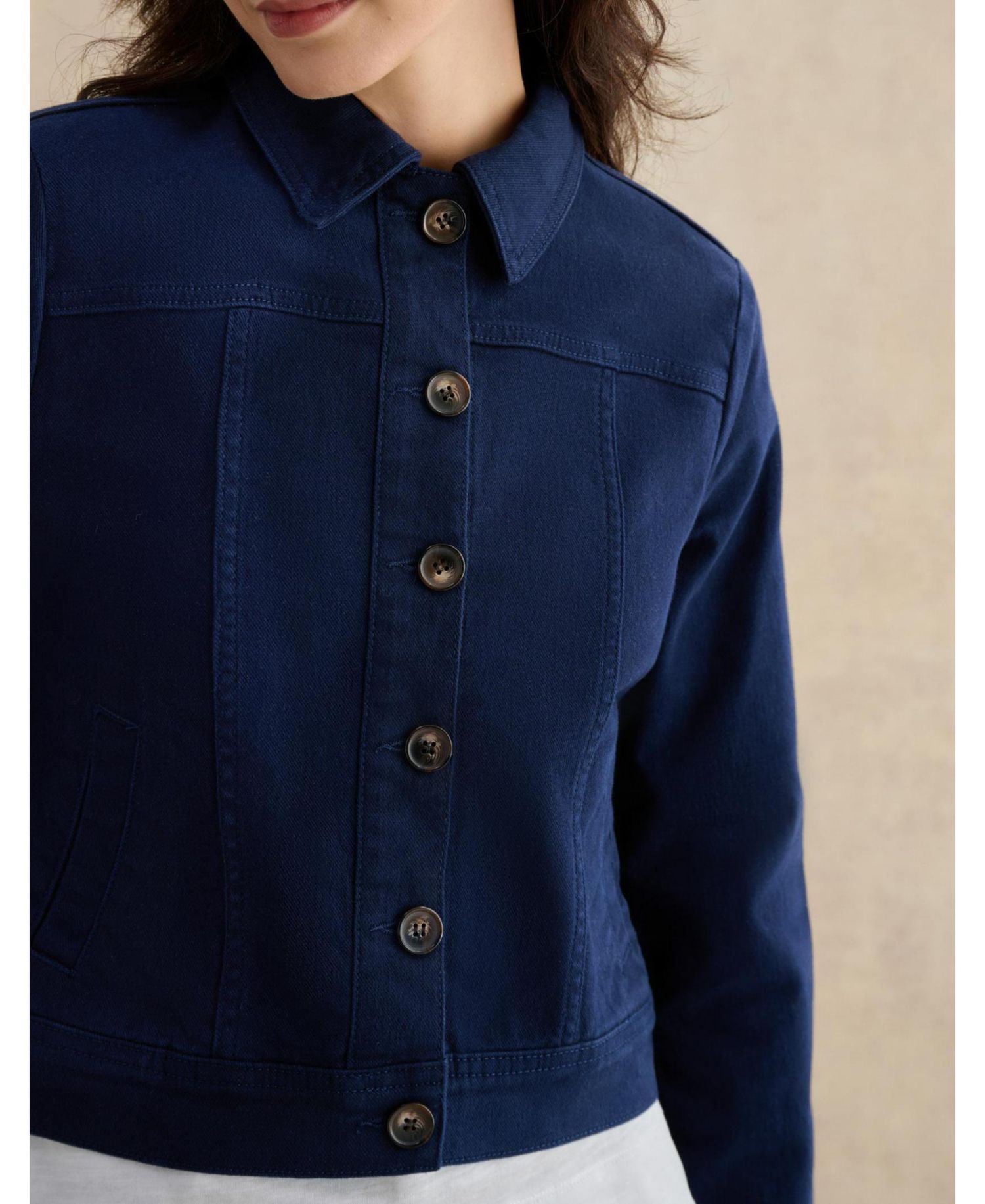 Women's Selborne Boxy Cropped Denim Jacket