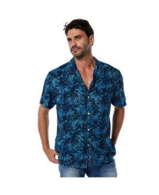 Men's Casual Button-Down Hawaiian Short Sleeve Shirt