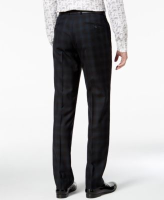 plaid tuxedo pants