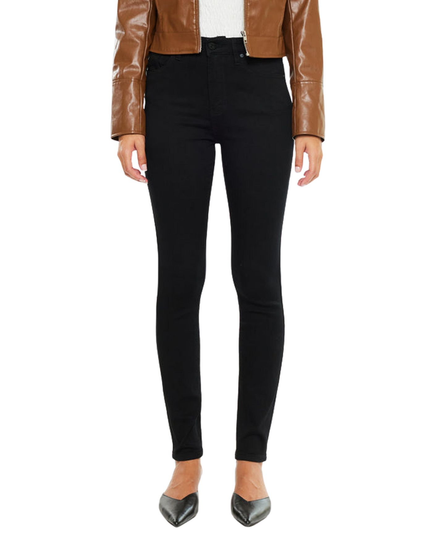 Женские джинсы KanCan Vanessa High Rise Super Skinny, цвет: Чёрный — фото 1