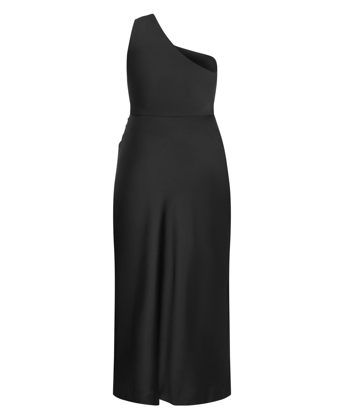 Женское платье CITY CHIC Joy One Shoulder Maxi, цвет: Чёрный — фото 4