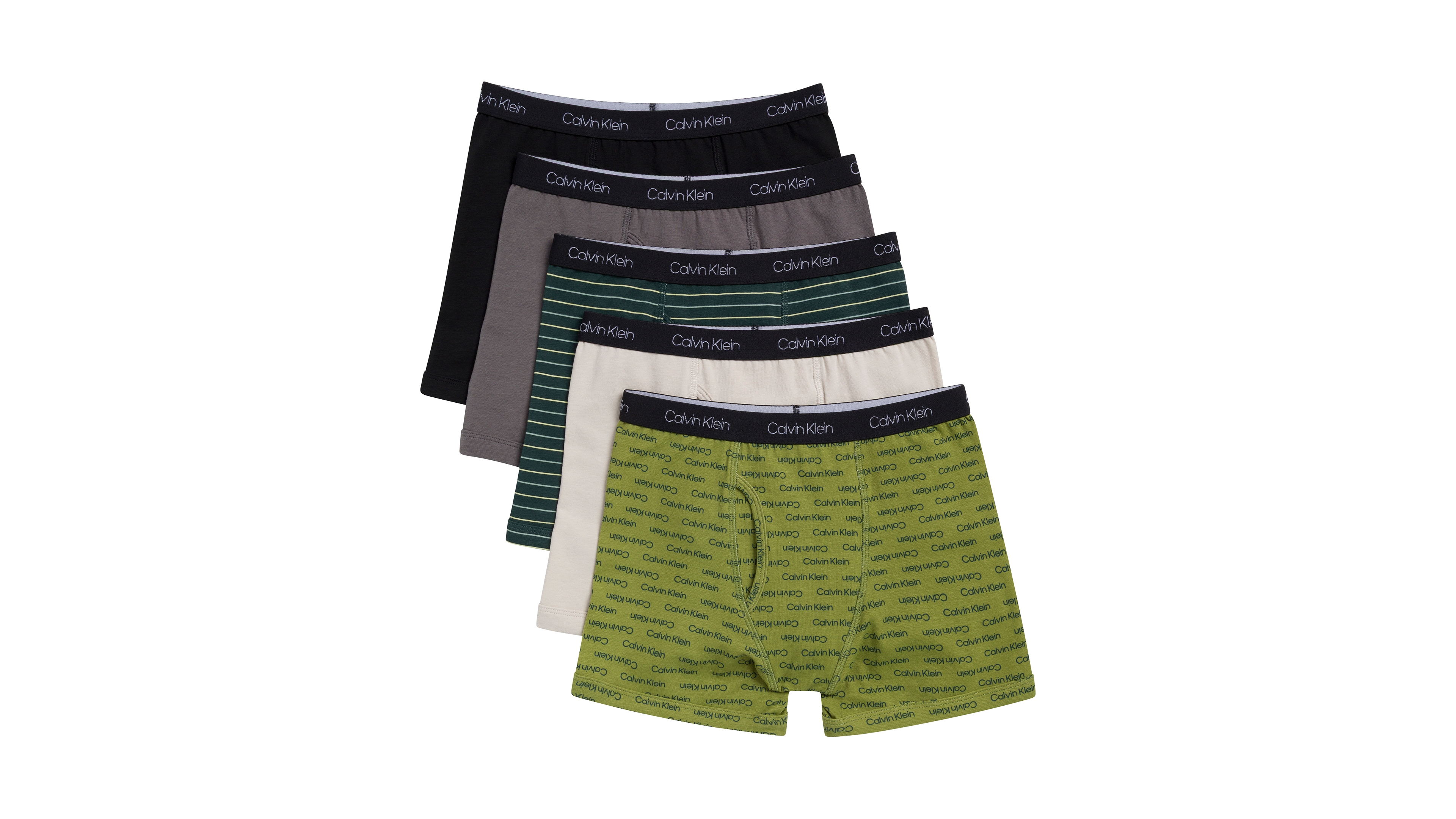 Calvin Klein Big Boys Stretch Boxer Brief, Pack of 5