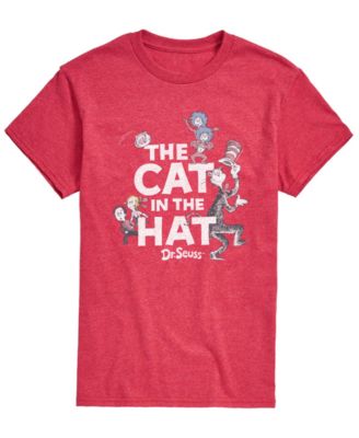 Men's Dr. Seuss Cat In Hat & Things Vintage Faded Short-Sleeve Graphic T-Shirt