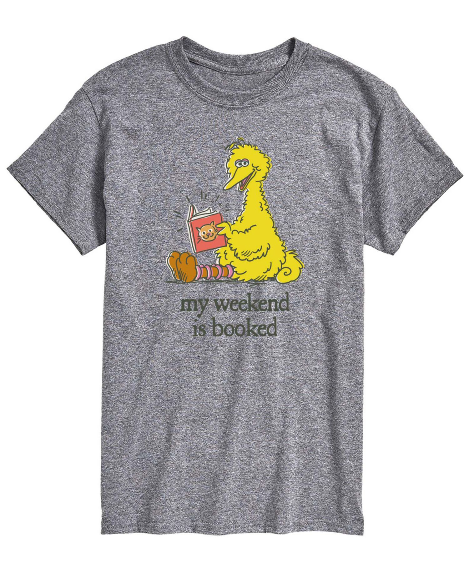 Men's Sesame Street Weekend Is Booked Short-Sleeve Graphic T-Shirt