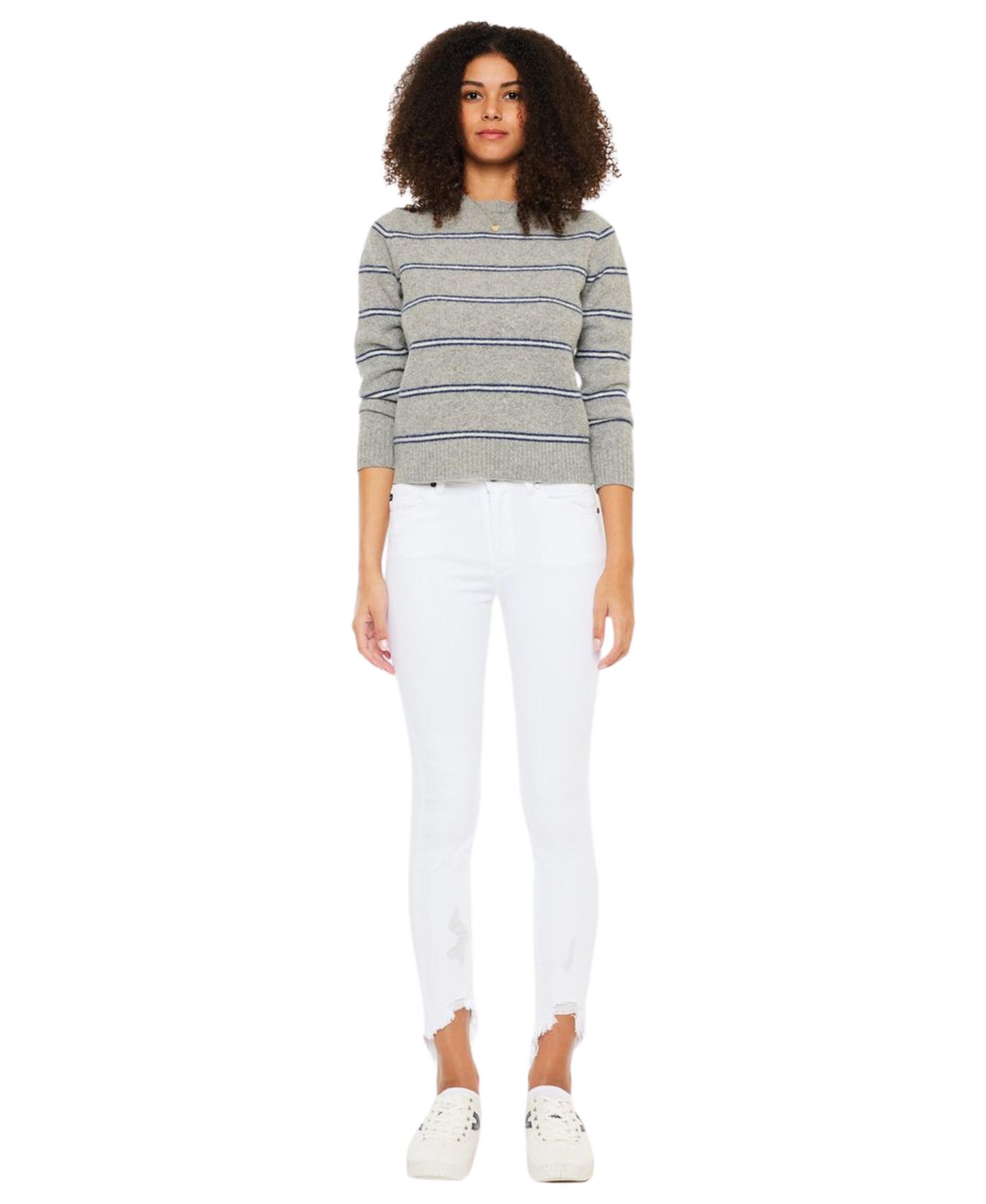 Женские джинсы KanCan Sadie High Rise Ankle Skinny, цвет: Белый — фото 5