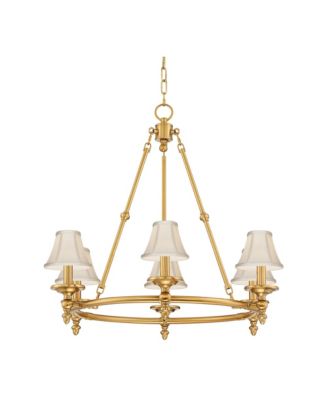 Hartley 28 Inch Wide 6-Light Chandelier with Shades
