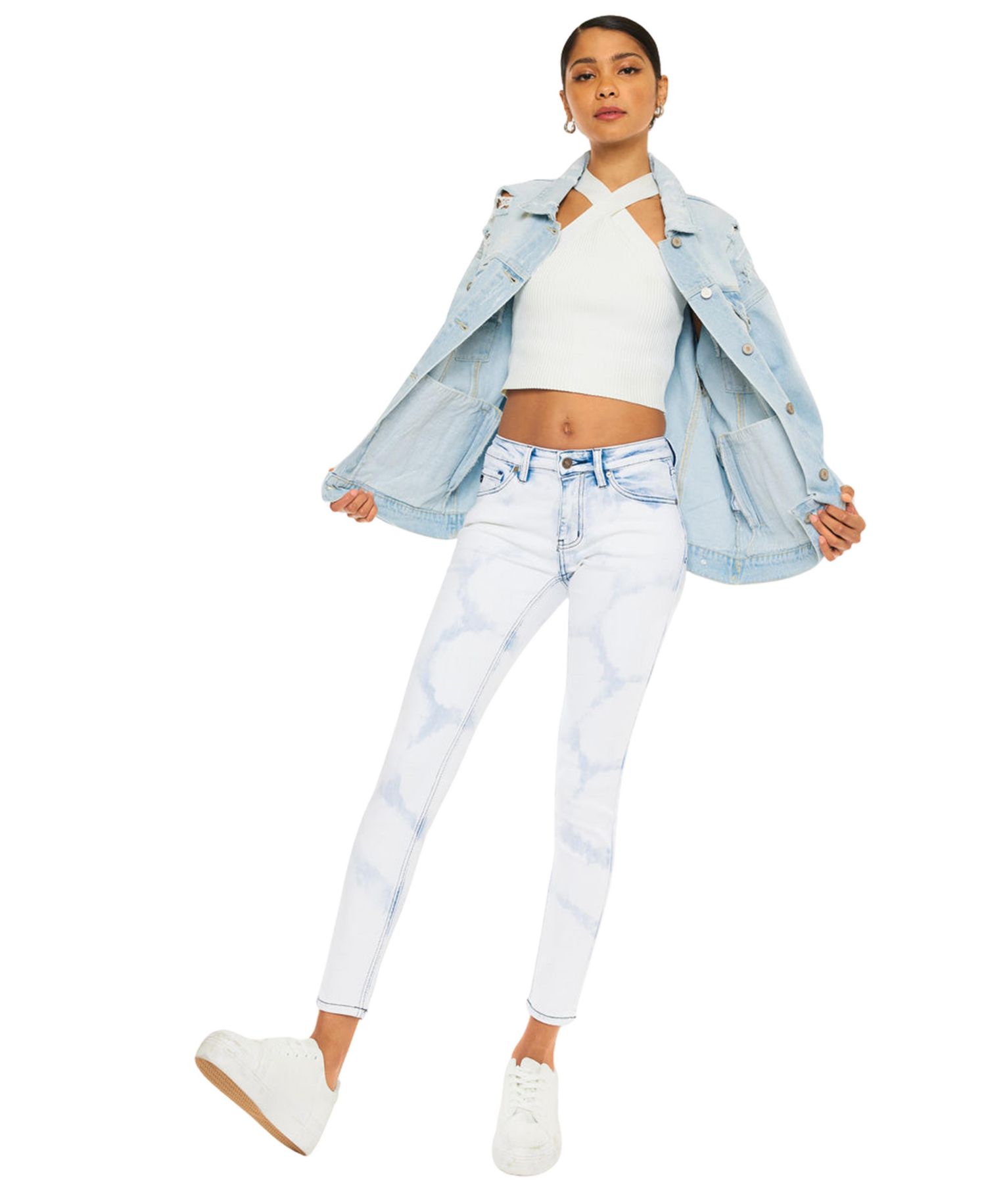 Women's Ezra Mid Rise Super Skinny Jeans