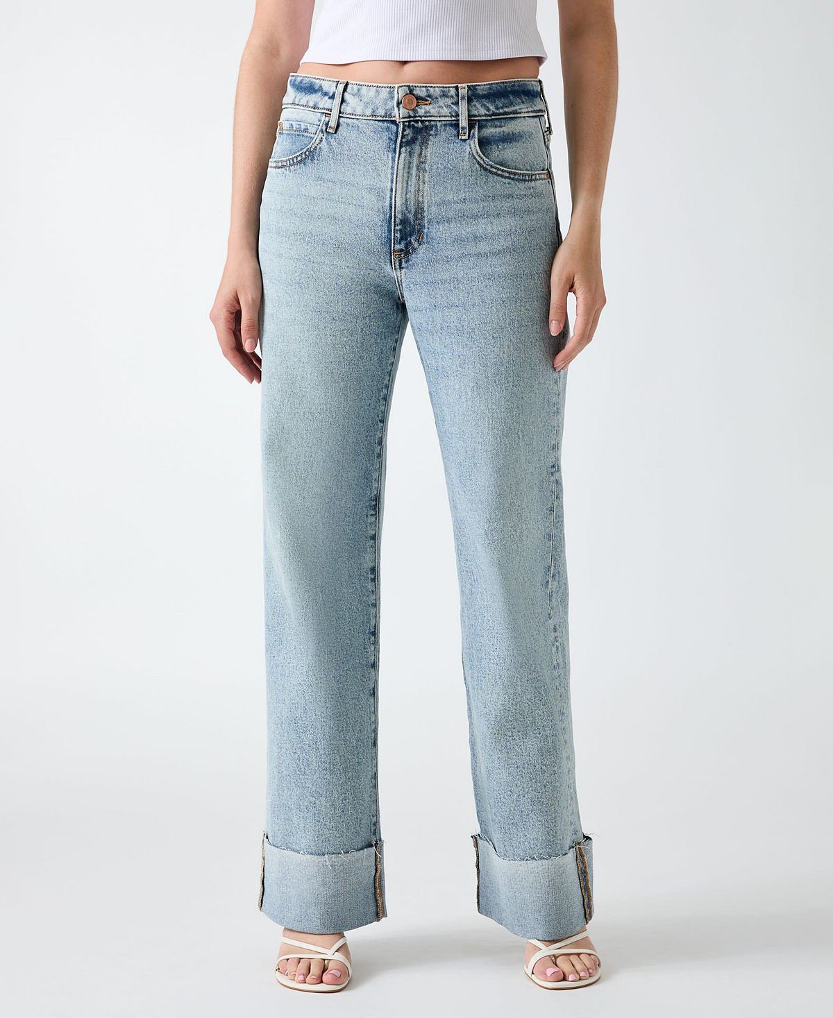 GUESS Women's Rey Wide-Leg Jeans view 1 — MAYCSS fashion products