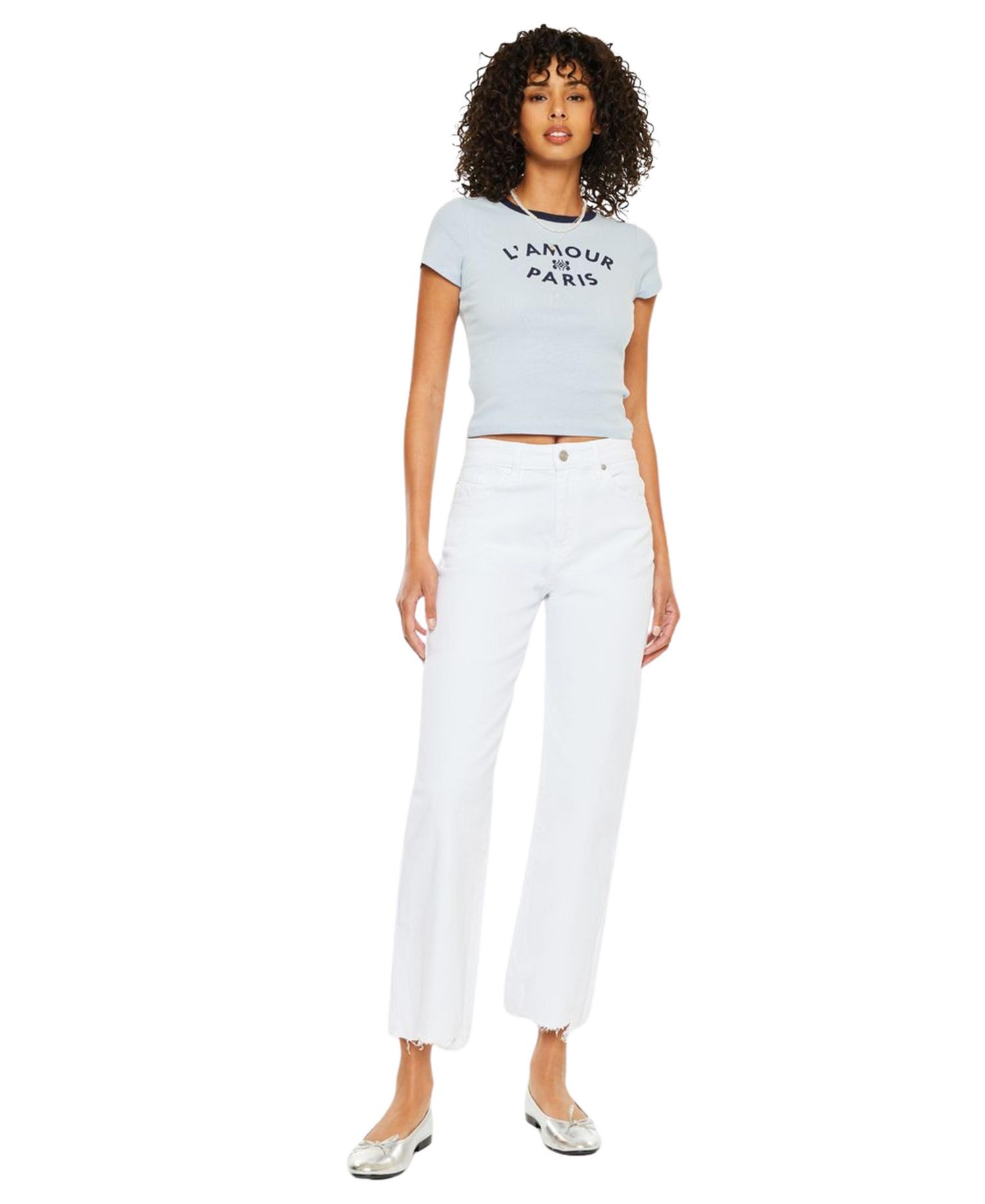 Women's High Rise Slim Wide Jeans