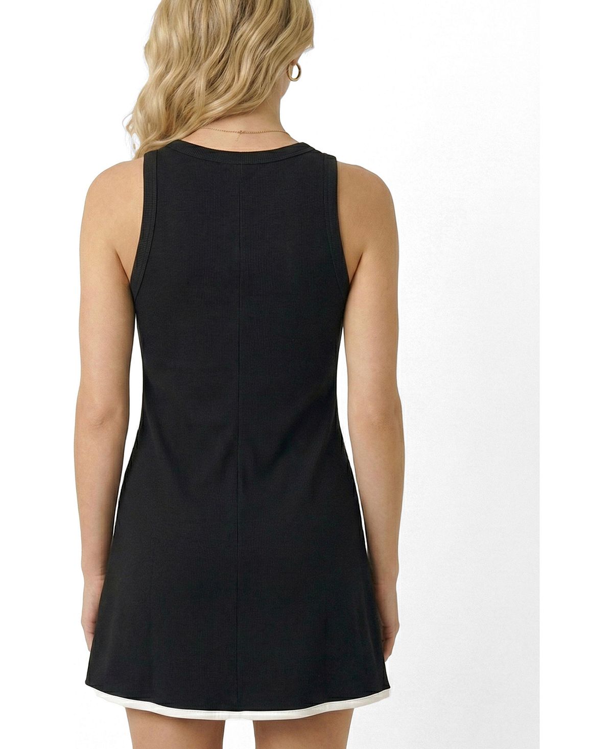 Modenaire Women's Sleeveless Contrast-Trim Tailored Dress view 3 — MAYCSS fashion products