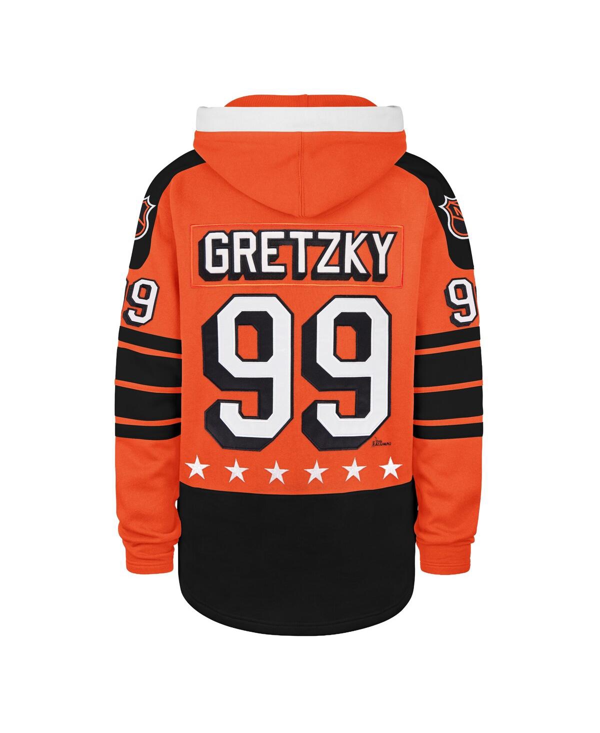 '47 Brand Men's Wayne Gretzky Orange 1983 Nhl All-Star Game Superior Lacer Hoodie