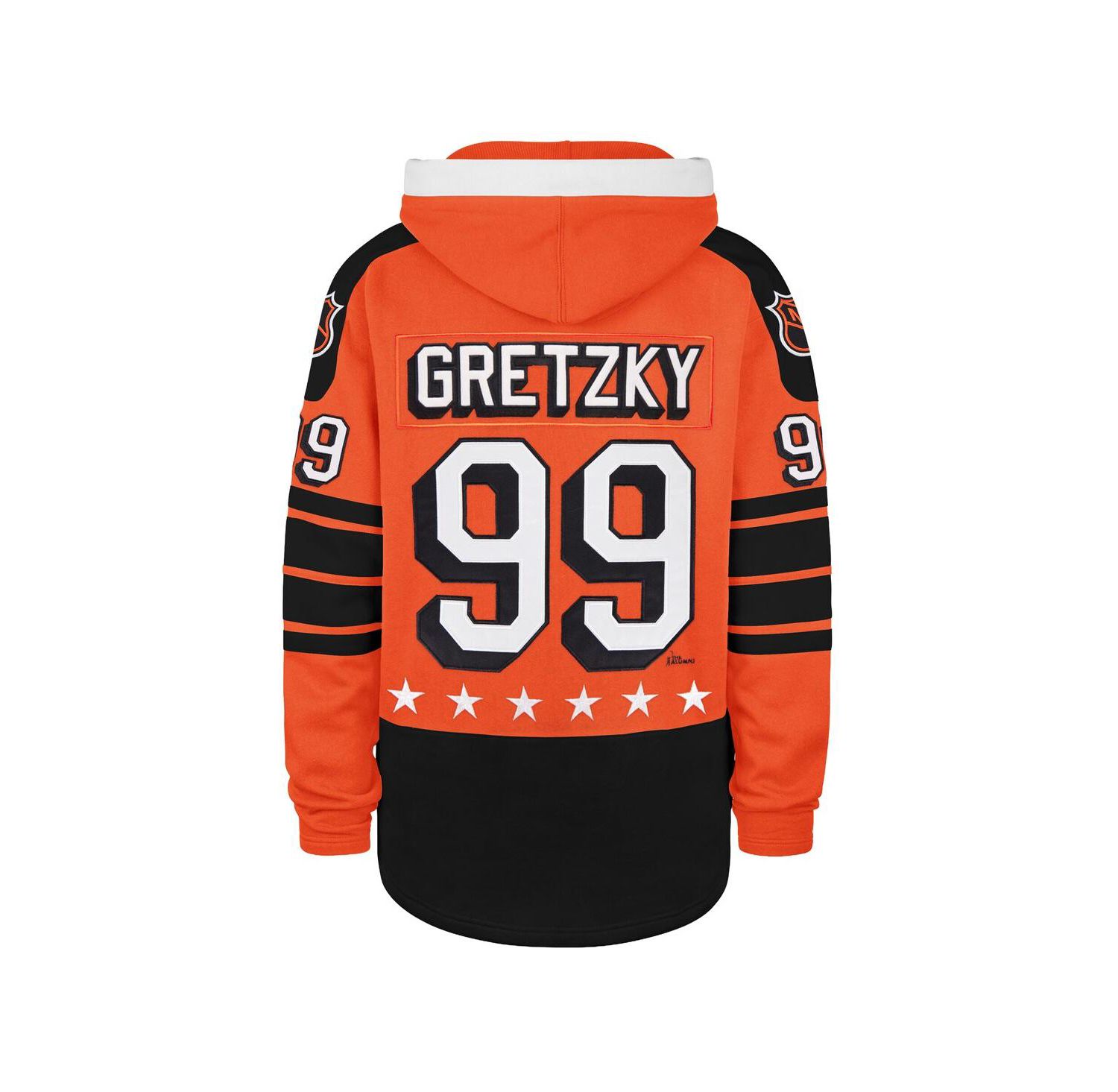 Men's Wayne Gretzky Orange 1983 NHL All-Star Game Superior Lacer Hoodie