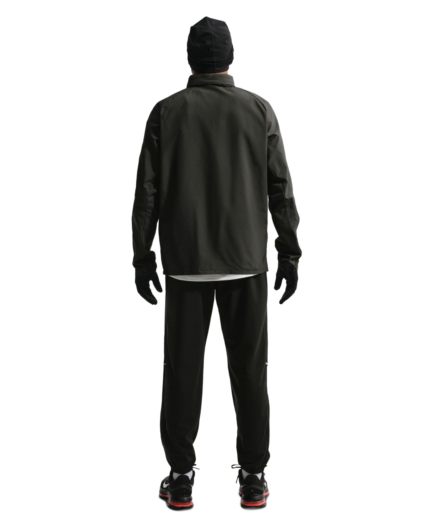 Мужская куртка Nike Miler Repel UV Protection Running, цвет: Чёрный / Светоотражающий серебряный — фото 6