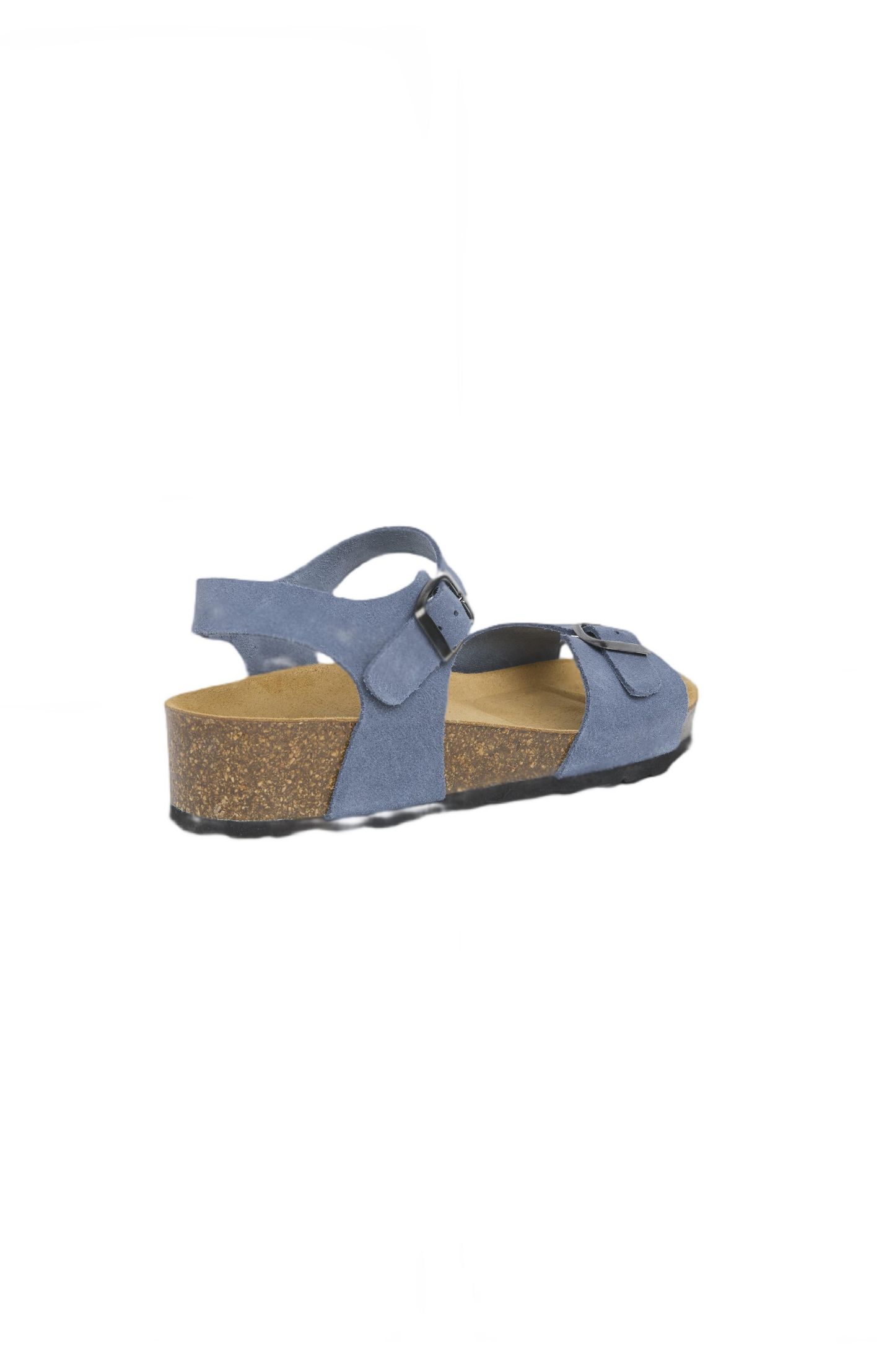 Женские сандалии Celtic & Co. Low Wedge Double Buckle Suede, цвет: Кобальтовый — фото 6
