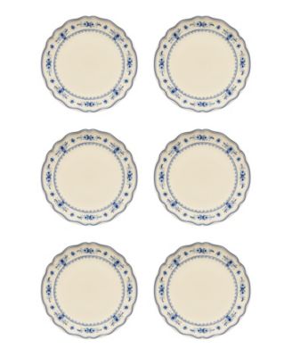 Vila Floral Pattern Dinner Plates, Set of 6