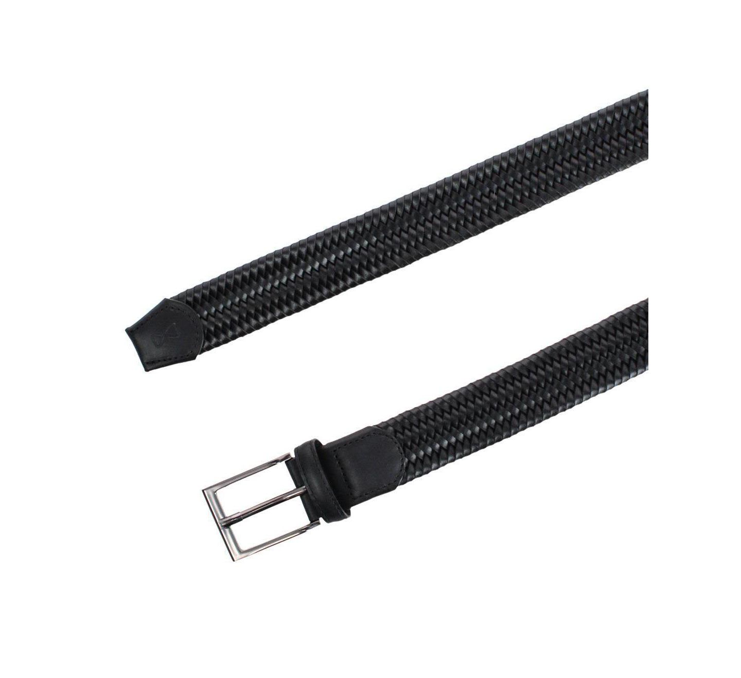 Мужской ремень TRAFALGAR Big & Tall Andres Classic Leather Stretch Dress Belt, цвет: Чёрный — фото 2