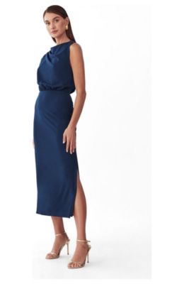bodycon dress for wedding guest Maxi Asymmetric Material PRETTYGARDEN Women's Summer Long Formal