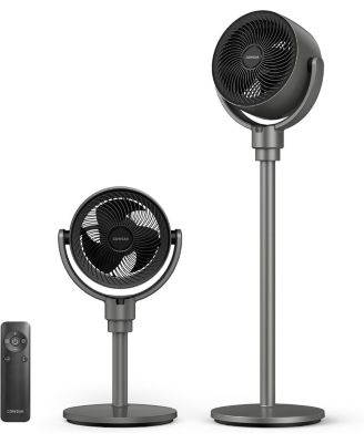 Quiet Pedestal Fan, 150degree(s)+120degree(s) Osc, 6 Spd/3M/7H, DC