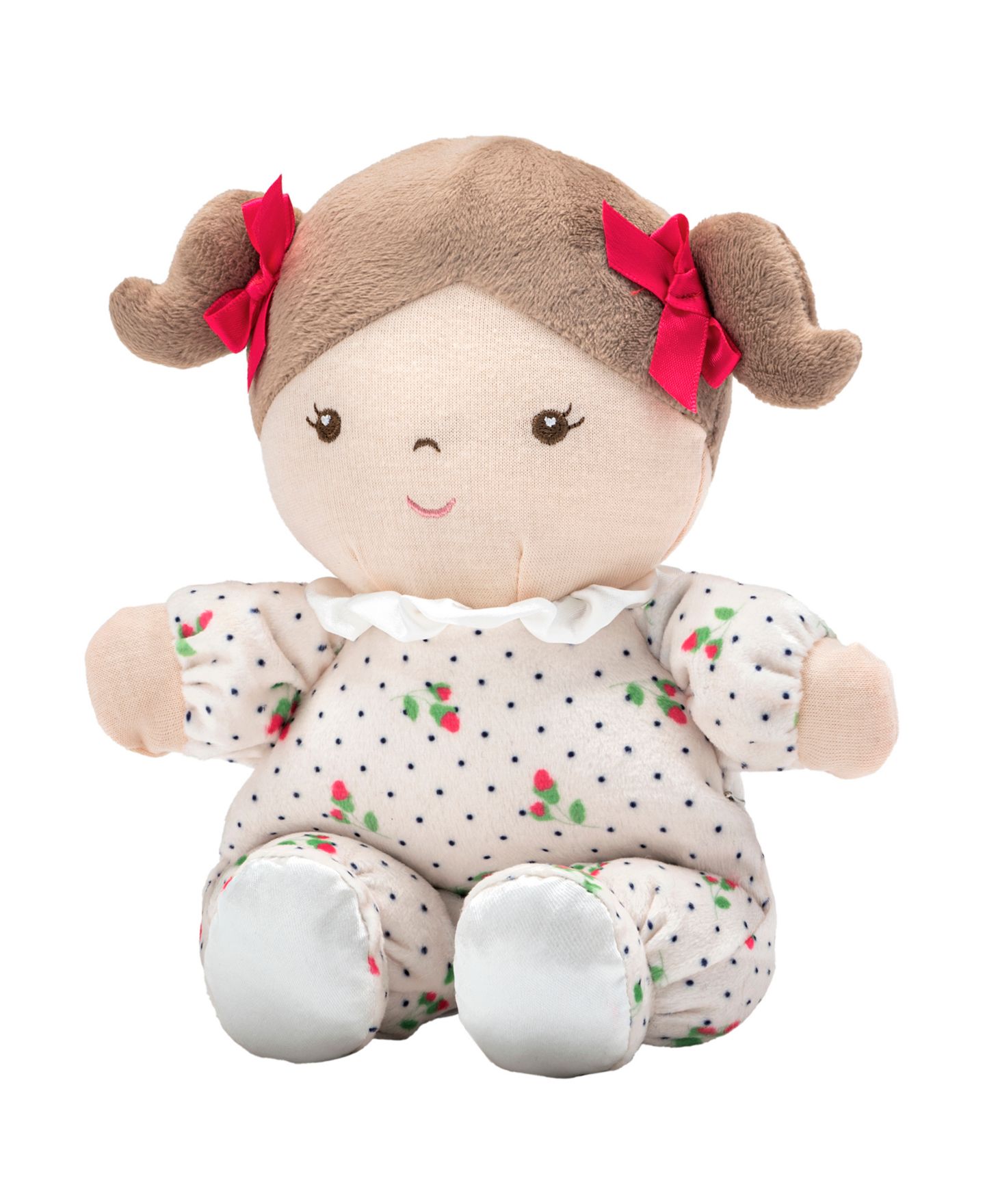Детская кукла Little Me Emma 9" Soft Body Rosebud Printed Plush Doll, Ages 0+, цвет: Розовый — фото 3