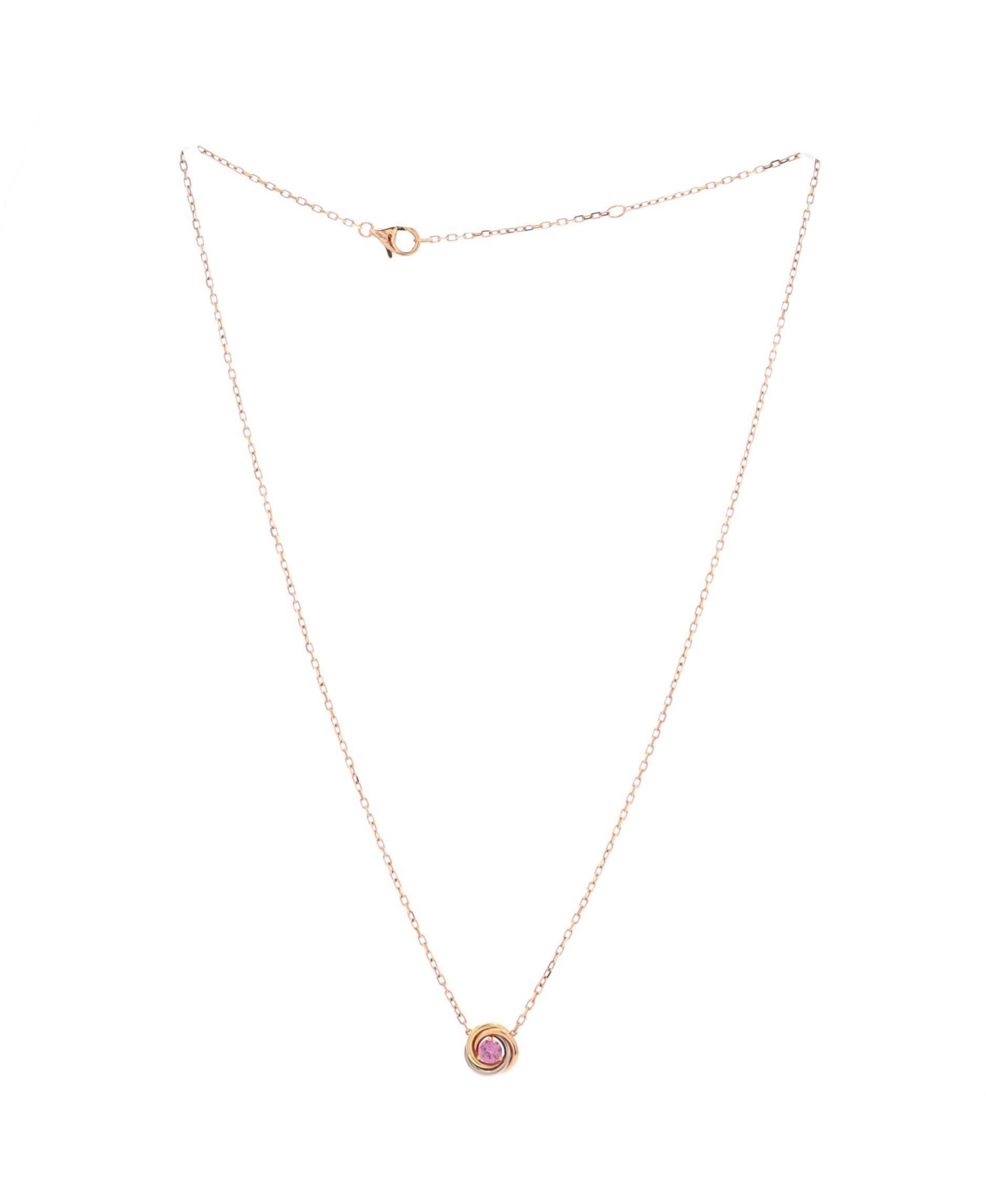 Pre-Owned Cartier Trinity Diamond Pendant Necklace