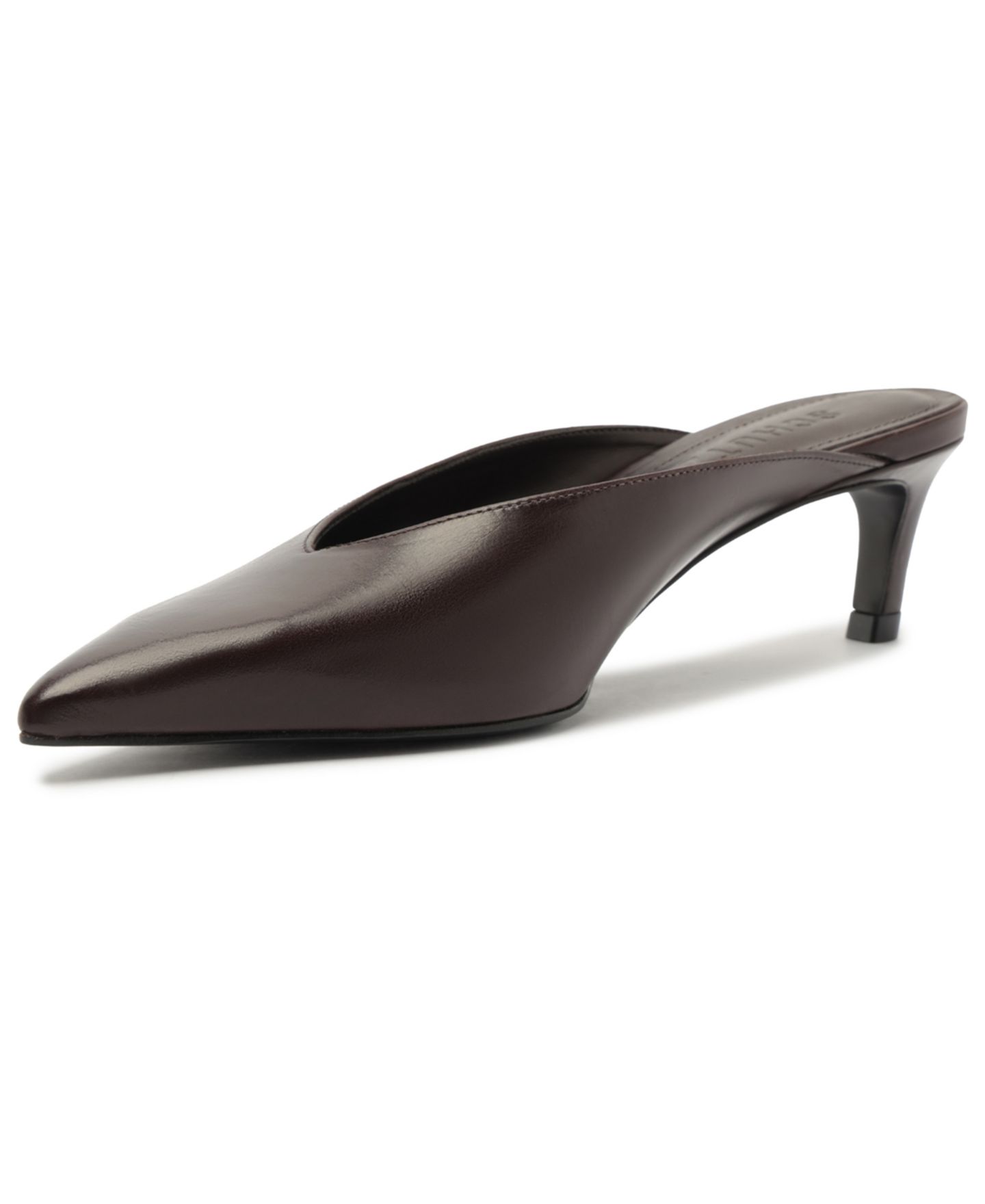 Женские сабо Schutz Loren Mid Mule Pumps, цвет: Тёмный коричневый — фото 10