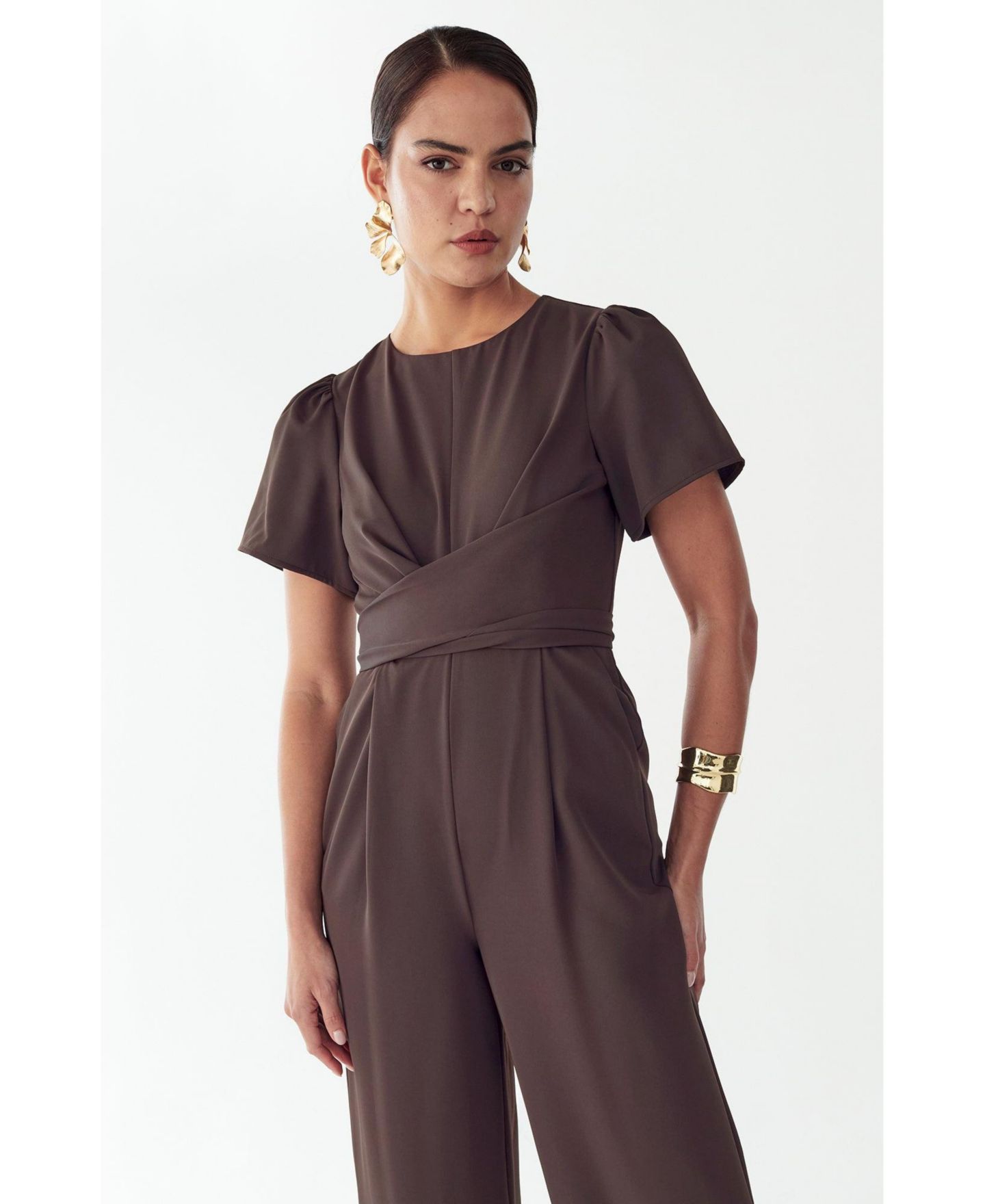 Женский комбинезон ST MRLO Mahra Jumpsuit, цвет: Шоколадный — фото 5