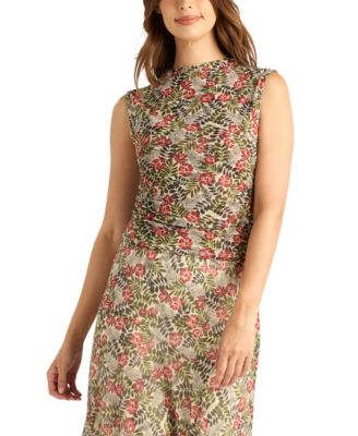 Women's Sleeveless Mock-Neck Tank Top