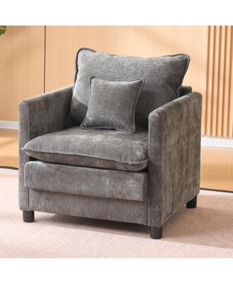 Padded Armchair with 3-Pillow Comfort Set