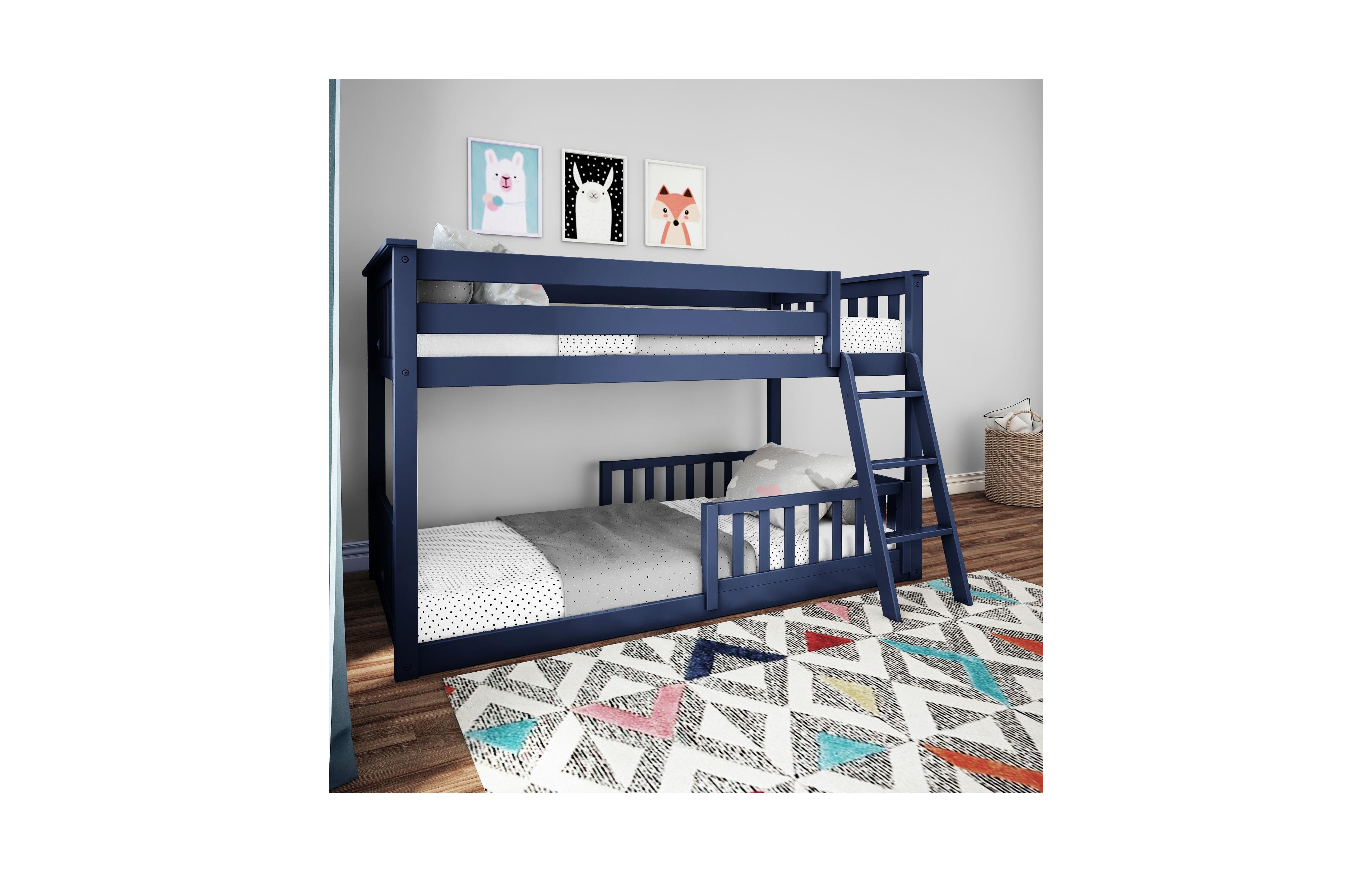 Max & Lily Twin over Low Bunk with Single Guard Rail
