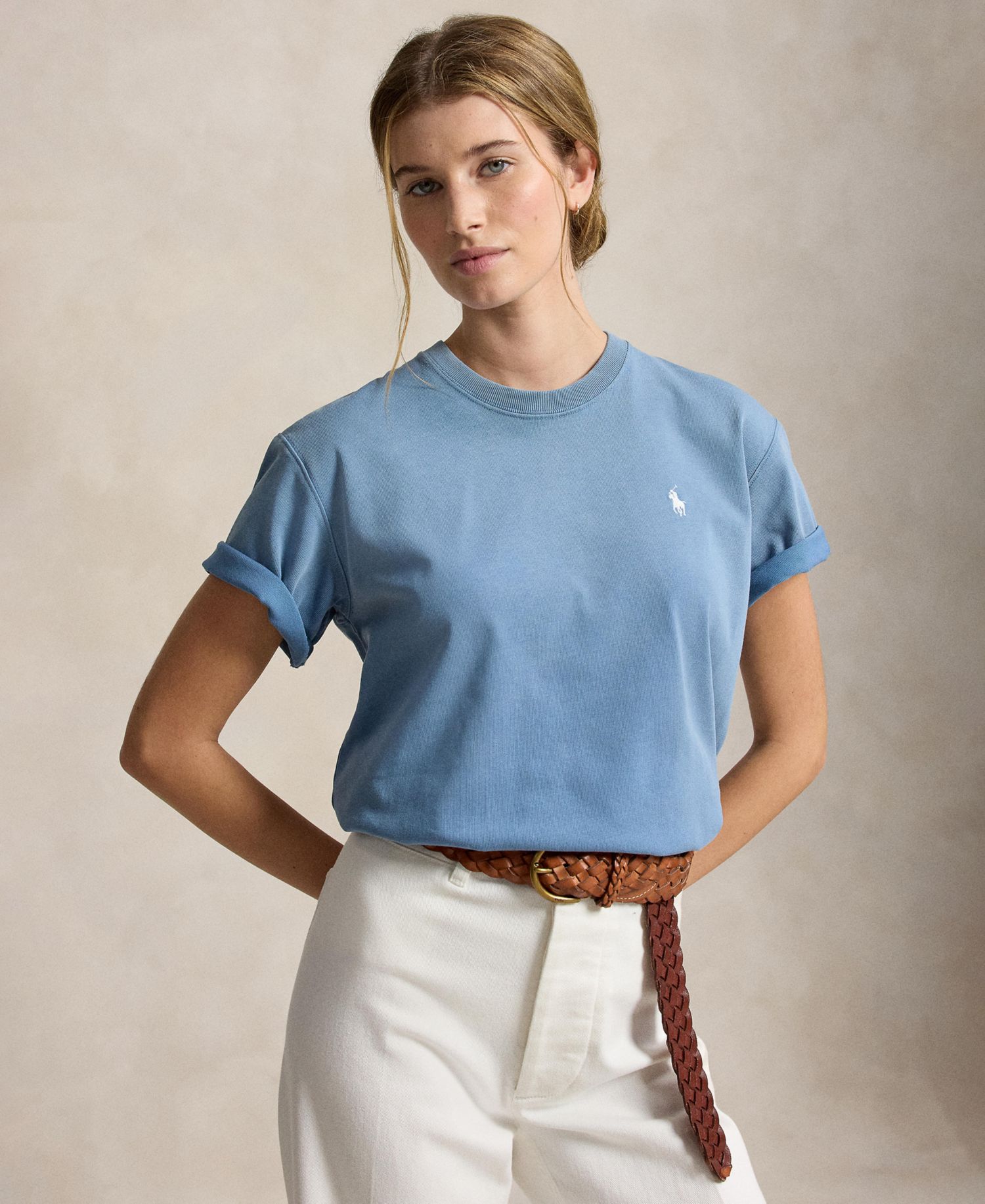 Women's Polo Graphic Crewneck T-Shirt