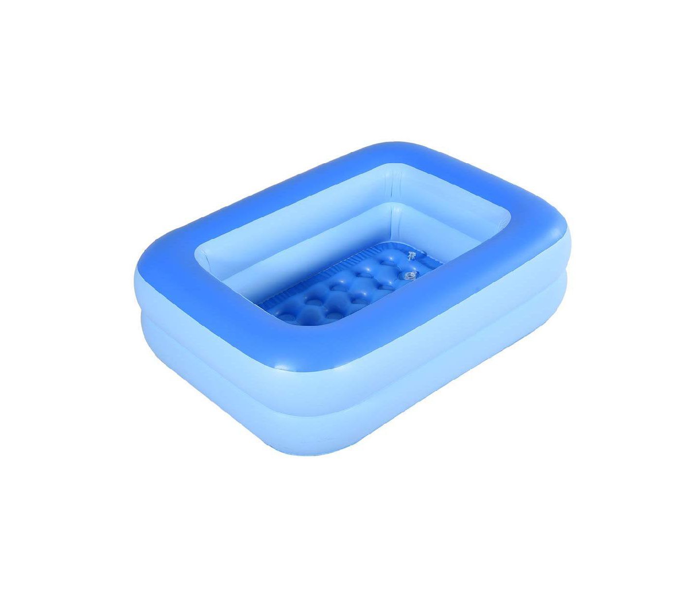 Детская игрушка GNUADZ Soft-Floor Inflatable Kiddie Pool with Fast Valve, 45"L x 33"W x 14"H, Ages 5+, цвет: Синий — фото 1