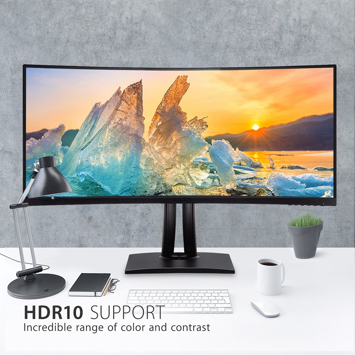 ViewSonic VP3881a 38" 21:9 Wqhd+ Ips Led Curved Monitor, Built-In Speakers