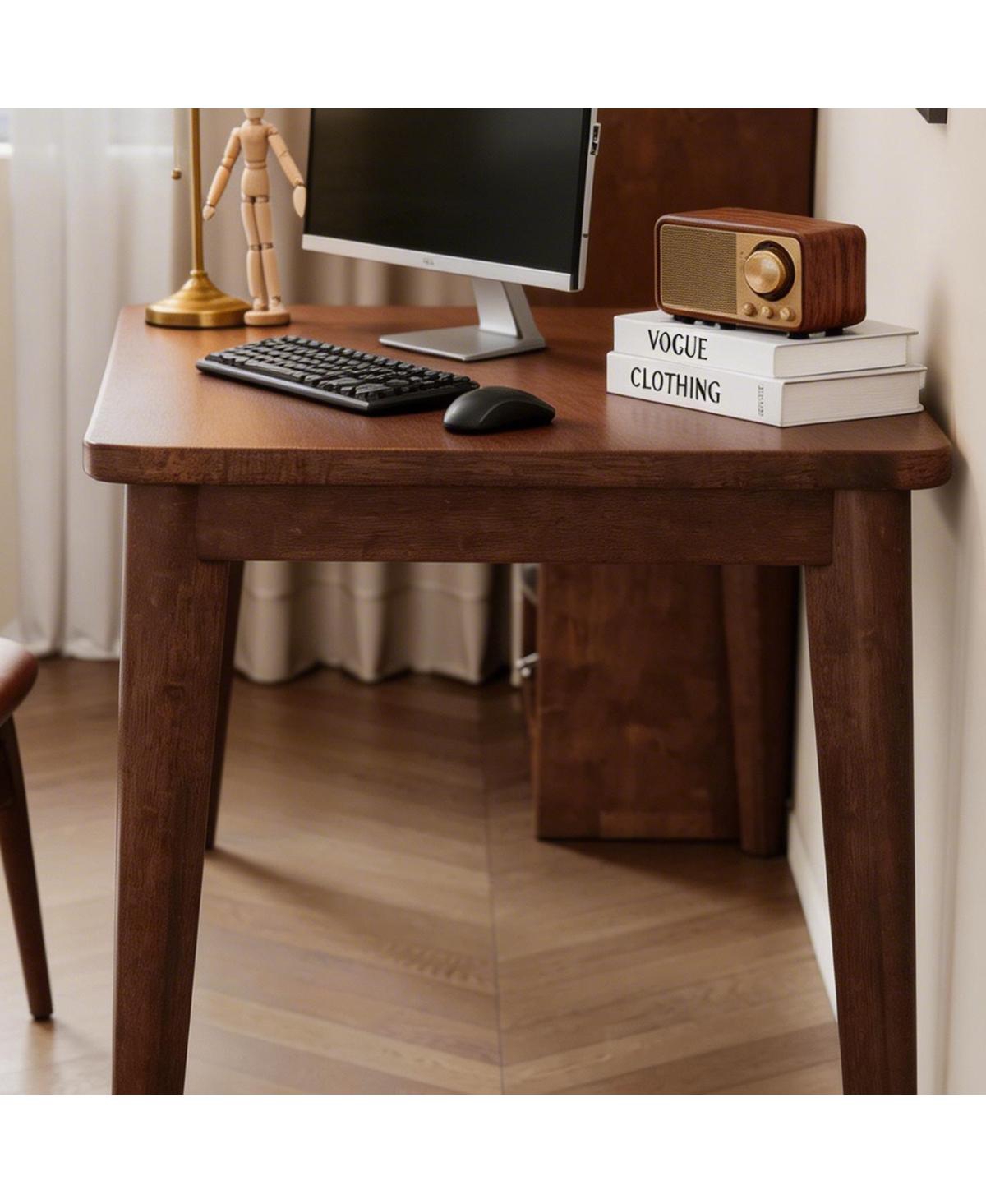 Streamdale Furniture Solid Wood Mid-Century Modern Desk