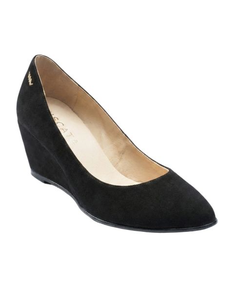 Женские сандалии VISCATA Verona Suede Wedges, цвет: Чёрный