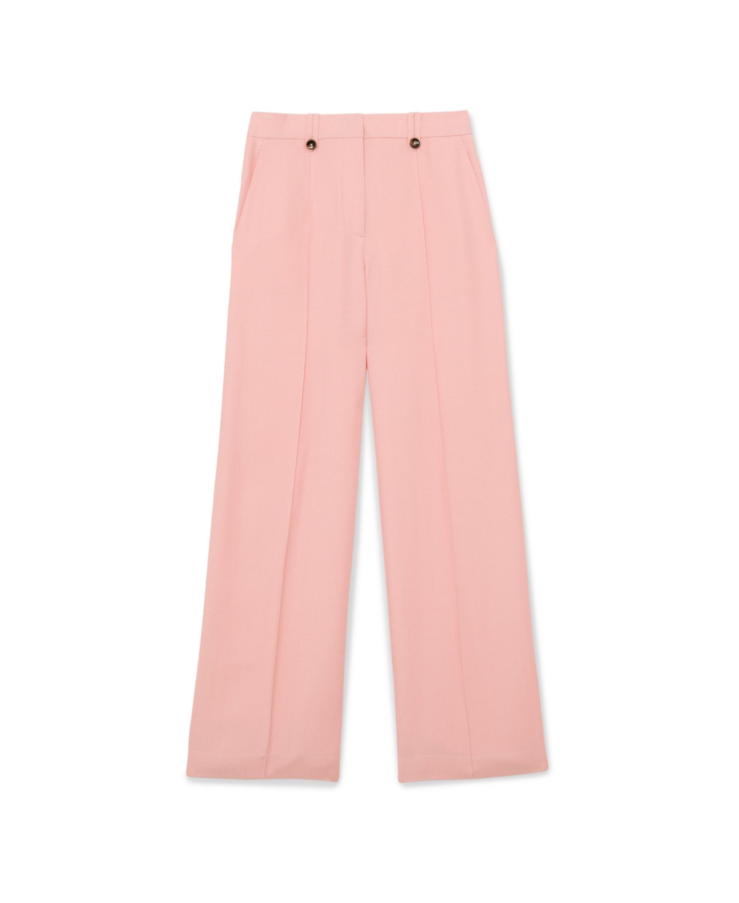 Женские брюки REISS Wide-Leg Suit Trousers, цвет: Розовый — фото 5