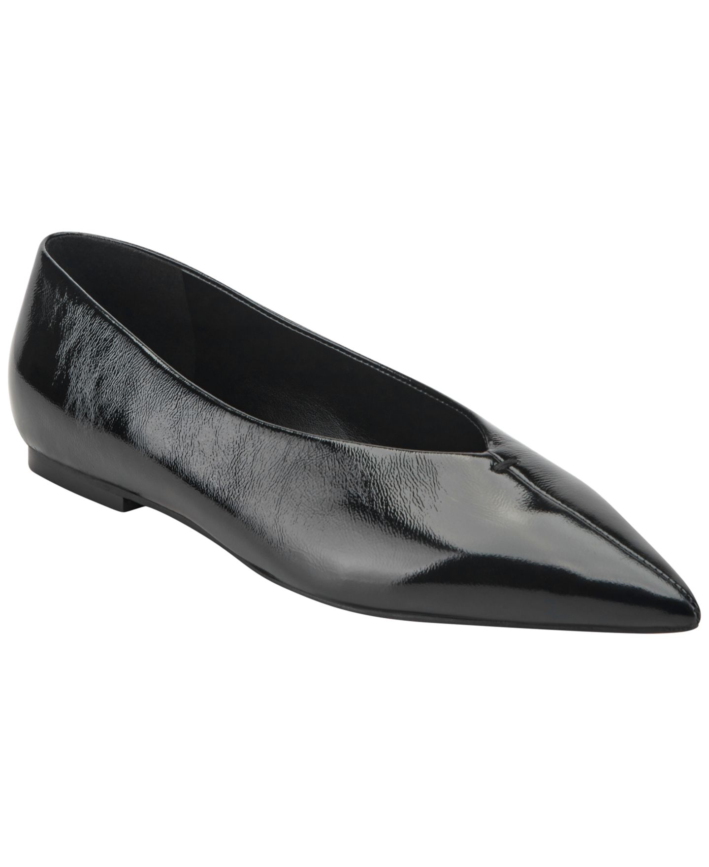 Женские балетки Marc Fisher LTD Casee Pointed Toe Dress Flats, цвет: Чёрный кожаный — фото 1