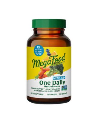 MegaFood Men's 55 Plus One Daily Multivitamin, 120 Tablets