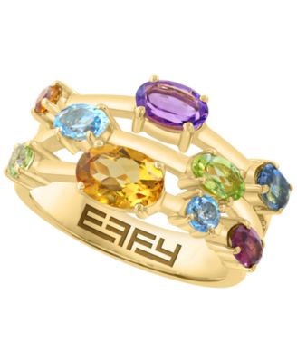 Multi-Gemstone Ring (2-1/2 ct. t.w.) in 14k Gold-Plated Sterling Silver
