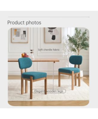 Dining Chairs Set of 2 Modern Fabric Upholstered Dining Room