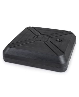 Cantilever Offset Umbrella Base With Wheels, Metal Crossbar For Backyard And Poolside