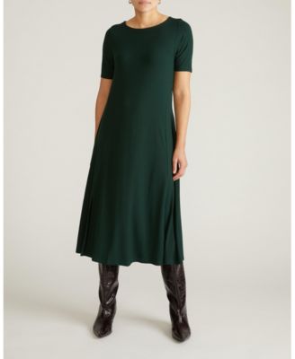 Plus Size Serena Boatneck Divine Jersey Dress