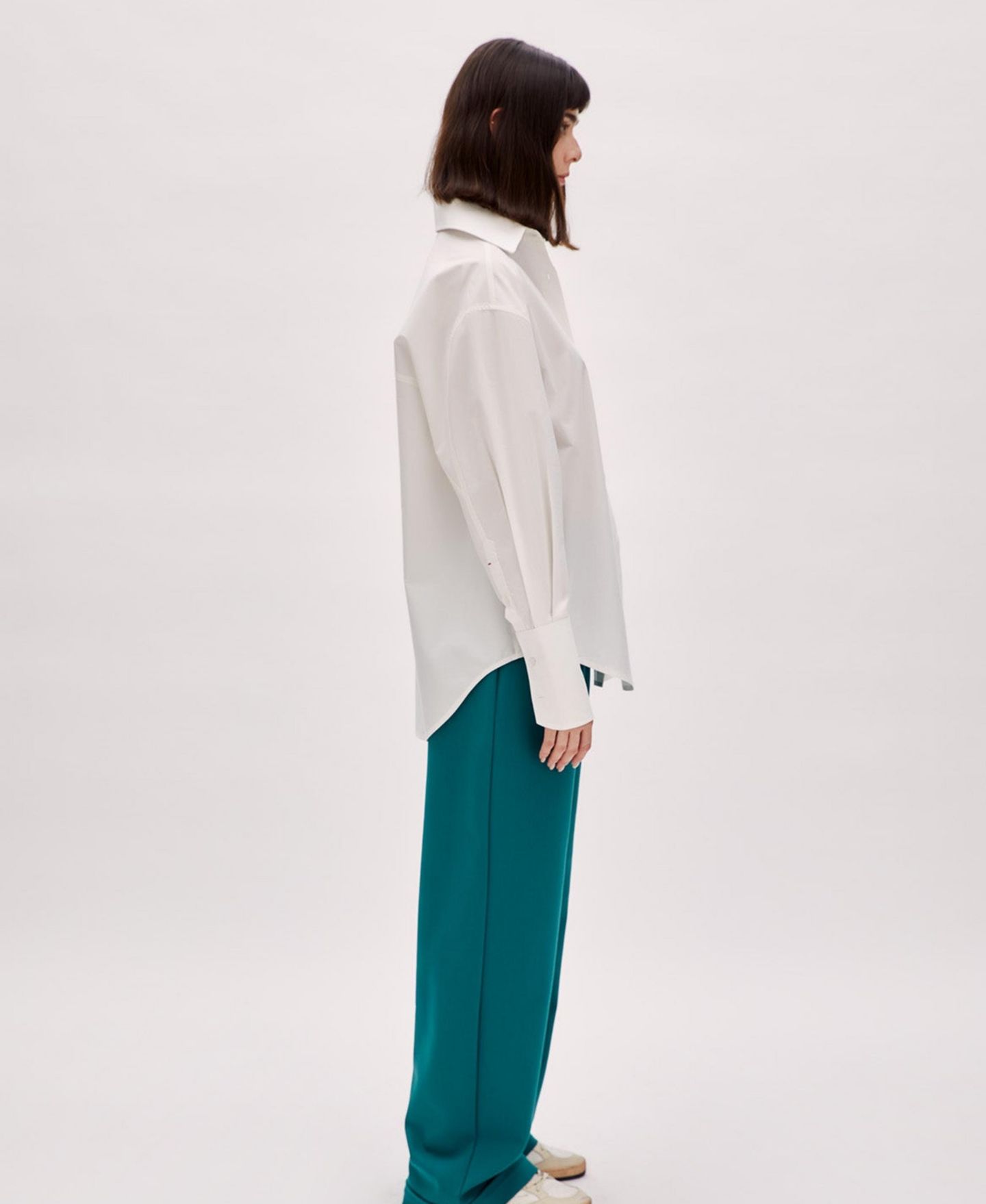 Женская рубашка PCFG Cotton Oversized, цвет: Белый — фото 10