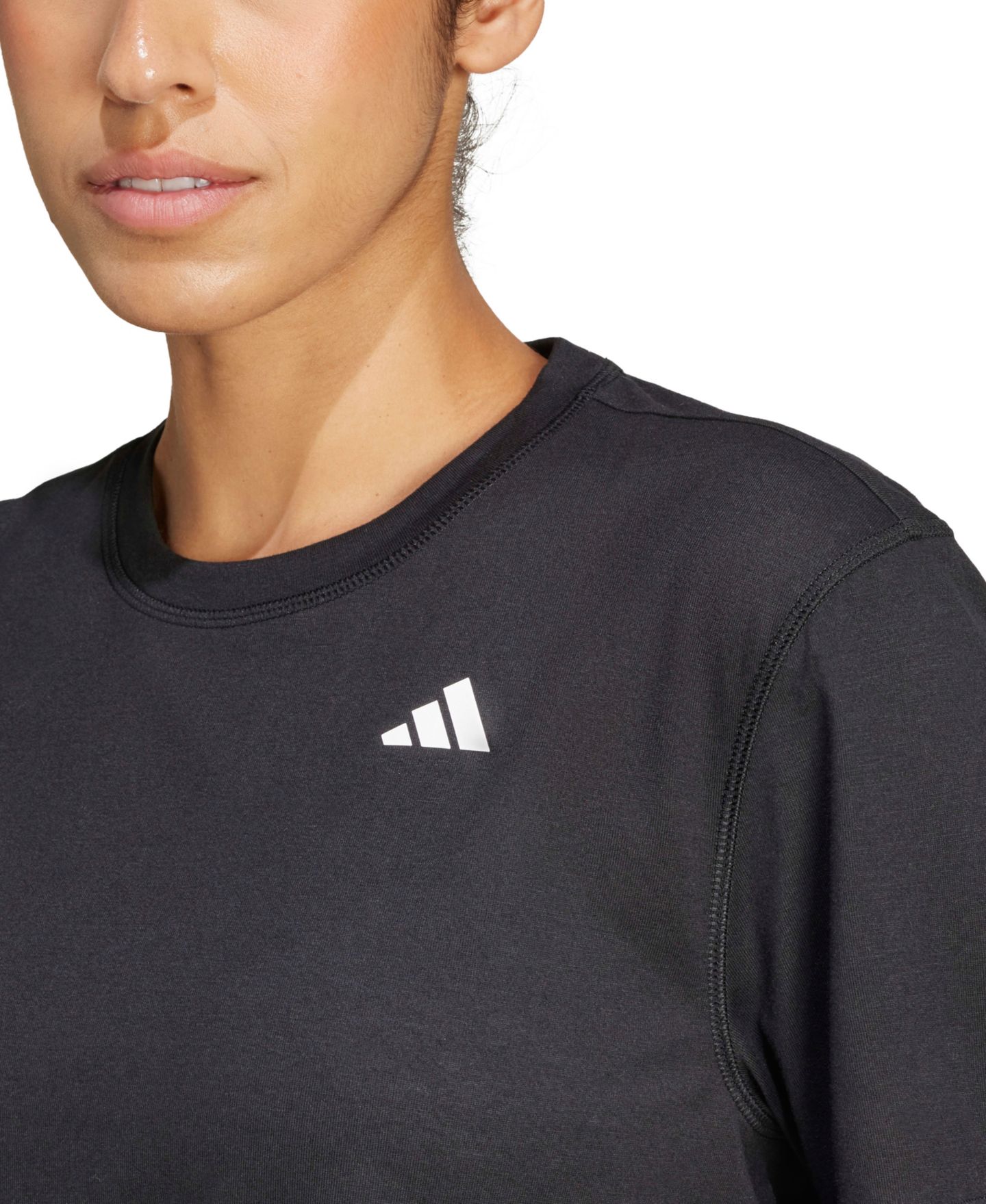 Женская футболка adidas Train Essentials Boxy Workout, цвет: Чёрный — фото 3