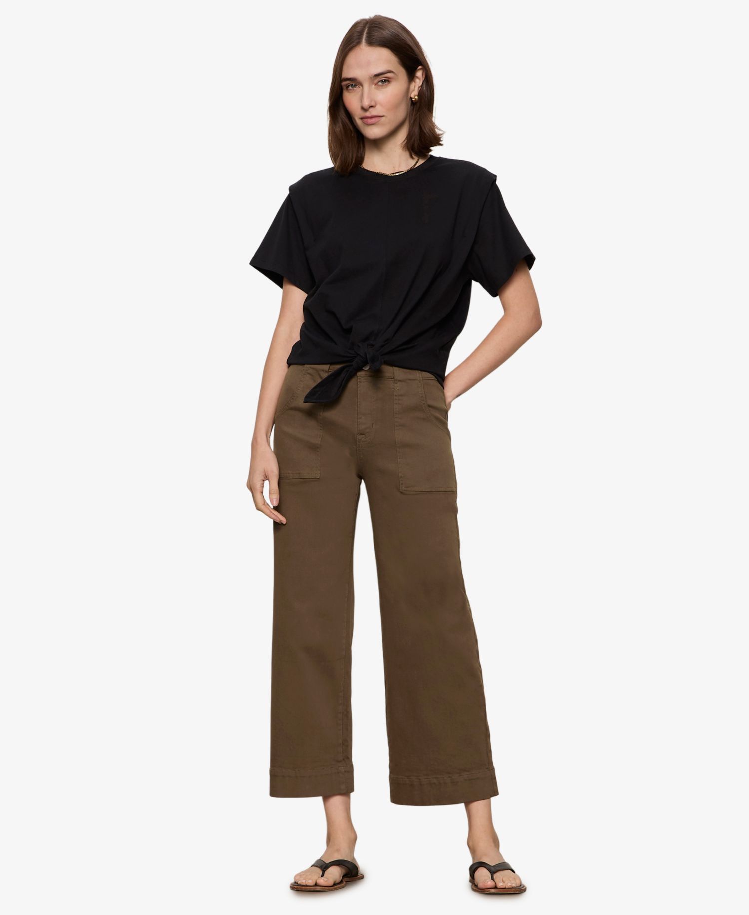 Petite Insider Cropped Straight-Leg Pants