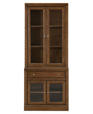 Amren 32" Wood 2-Door Drawer Base and 2-Door Hutch