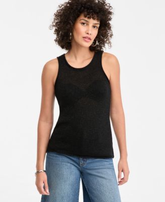 Women's Metallic Sweater Tank
